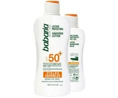 "Babaria Sun" apsauginis losjonas nuo saulės Spf50 Plus 200ml rinkinys 2 vnt