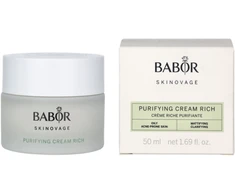Babor Skinovage Purifying Kreminis Rich praturtintas veido kremas riebiai odai, 50 ml