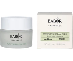 Babor Skinovage Purifying Kreminis Rich praturtintas veido kremas riebiai odai, 50 ml