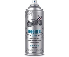 Beardburys Boomer Lacquer 2 in 1 for Hair Extra Strong stiprios fiksacijos plaukų lakas, 400 ml