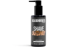 Beardburys Precision Shaving Gel Outliner Amber Midnight skutimosi losjonas, 150 ml