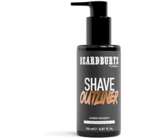 Beardburys Precision Shaving Gel Outliner Amber Midnight skutimosi losjonas, 150 ml