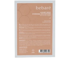 Bebaré Luxury Gold Eye Patches paakių padeliai, 1x 2 vnt.