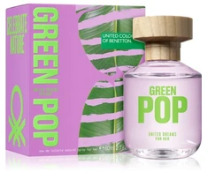 Benetton United Dreams Žalias Pop EDT tualetinis vanduo moterims, 80 ml