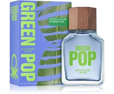 Benetton United Dreams Žalias Pop EDT tualetinis vanduo vyrams, 100 ml