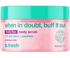 b.fresh When In Doubt, Buff It Out Fruity Fizz Body Scrub Uogų aromato kūno šveitiklis, 200g