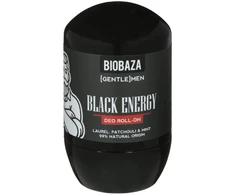 Biobaza Juodas Energy Alcohol-Free Refreshing Woody &amp; Fresh Dezodorantas Roll-On For Men, 50 ml