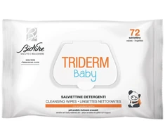 BioNike Triderm Baby Cleansing Wipes For Face &amp; For Hands, 72 vnt.