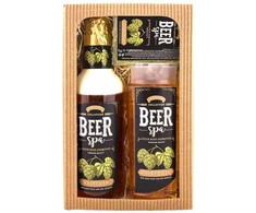 Bohemia Gifts Kosmetikos dovanų rinkinys "BEER SPA" - vonios putos (500ml), dušo želė (250ml) ir muilas (70g)