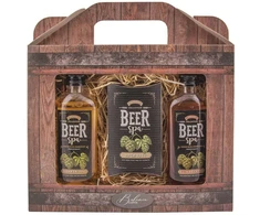 Bohemia Gifts Kosmetikos dovanų rinkinys "BEER SPA" - dušo želė (100ml), šampūnas (100ml) ir vonios druska (150g)