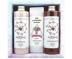 Bohemia Gifts Dovanų rinkinys "For wonderful woman" (dušo želė 250ml + muilas 145g + šampūnas 250ml)