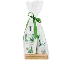 Bohemia Gifts Kosmetikos dovanų rinkinys "Hemp SPA“ (skystas muilas 300ml + kūno pienelis 250ml + muilas 100g)