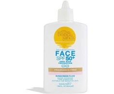 Bondi Sands SPF 50+ Fragrance Free Face Fluid apsauginis fluidas nuo saulės veidui, 50 ml