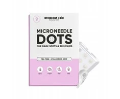 Breakout + Aid Breakout+aid Pleistrai su mikrospygliukais tamsioms dėmėms po spuogų Micro Needle Dots 9 vnt.