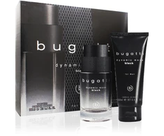 Bugatti Dynamic Move Juodas rinkinys vyrams (EDT, 100 ml + dušo želė, 200 ml)