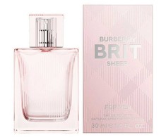 Burberry Brit Sheer EDT tualetinis vanduo moterims, 30 ml