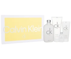Calvin Klein CK One rinkinys unisex (EDT, 200 ml + kūno losjonas, 200 ml + dušo želė, 100 ml + EDT, 15 ml)