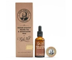 Captain Fawcett Booze &amp; Baccy Beard Oil &amp; Moustache Wax Gift Set Barzdos priežiūros rinkinys, 1vnt.