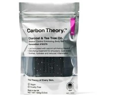 „Carbon Theory“ medžio anglies ir arbatmedžio aliejaus šveičiamoji kūno muilas „Breakout Control“ (šveičiamoji kūno muilas) 100 g