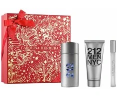 Carolina Herrera 212 Men Eau De Toilette Purškiklis, 100 ml Set 3 Pieces