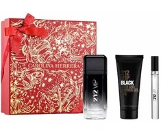 Carolina Herrera 212 Vip Juodas Men Eau De Perfume Purškiklis, 100 ml Set 3 Pieces