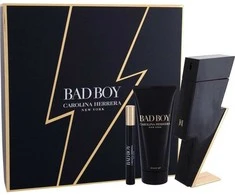 Carolina Herrera Bad Boy rinkinys vyrams (EDT, 100 ml + dušo želė, 100 ml + EDT, 10 ml)