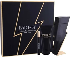 Carolina Herrera Bad Boy rinkinys vyrams (EDT, 100 ml + dušo želė, 100 ml + EDT, 10 ml)