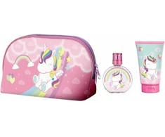 Cartoon Air-Val Eau My Unicorn rinkinys vaikams (EDC, 50 ml + dušo želė, 100ml + kosmetinė)