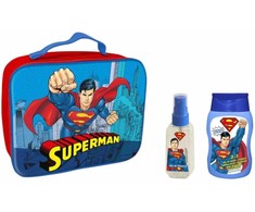 Cartoon Disney Superman rinkinys vaikams (dušo želė-šampūnas, 200 ml + kūno dulksna, 90 ml + krepšys)