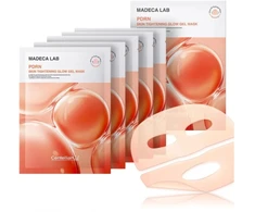 Centellian24 Madeca Lab PDRN Skin Tightening Glow Gel Mask lakštinė hidrogelinė veido kaukė, 5 vnt.