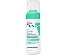 CeraVe Balancing Air Foam Valiklis valomosios veido putos, 148 ml