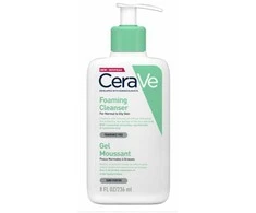 Putojantis veido ir kūno prausiklis normaliai ir riebiai odai Cerave Foaming Cleansing Gel, 236 ml