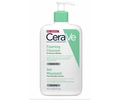 Putojantis veido ir kūno prausiklis normaliai ir riebiai odai Cerave Foaming Cleansing Gel, 473 ml