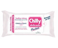"Chilly Delicate Pocket" intymios servetėlės "Gentle Formula" 12 vienetų