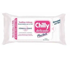 "Chilly Delicate Pocket" intymios servetėlės "Gentle Formula" 12 vienetų