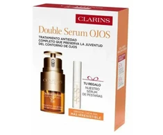 „Clarins“ dvigubo serumo paakių odai rinkinys, 15 ml, 2 vnt.