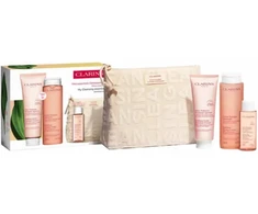 Clarins raminamasis švelnus putojantis valiklis, 125 ml rinkinys, 4 dalys