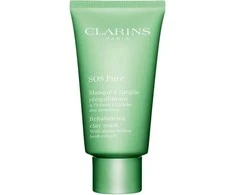 Clarins SOS Pure Rebalancing Clay Mask molio kaukė, 75 ml