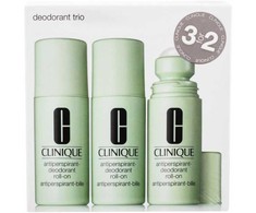 Clinique Dezodorantas Trio Antiperspirant rutulinis antiperspirantas, 3x 75 ml