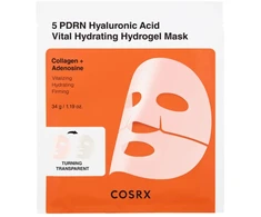 Cosrx 5 PDRN hialurono rūgšties drėkinamoji audinio kaukė veidui, 34 ml