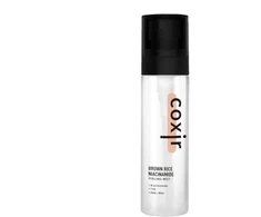 Coxir Brown Rice Niacinamide Peeling Mist šveičiamoji veido dulksna, 80 ml