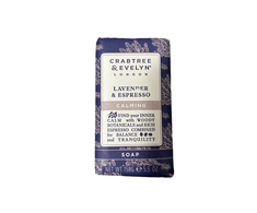 „Crabtree &amp; Evelyn“ levandų ir espreso raminamasis muilo gabalėlis, 158 g