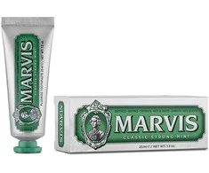Marvis Classic Strong Mint Klasikinė mėtų skonio dantų pasta, 25 ml