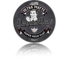 Dapper Dan Ultra Matte Super Hold Clay itin stiprios fiksacijos matinis modeliavimo molis, 100 ml