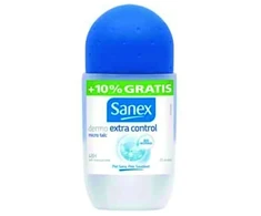 Sanex Dermo Extra Control Dezodorantas Roll-On rutulinis dezodorantas, 50 ml