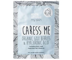 Dieninis drėkinamasis lakštinės veido kaukės su hialurono rūgštimi rinkinys „Milk Shake My Skin Caress Me“, 6 vnt., 28 g