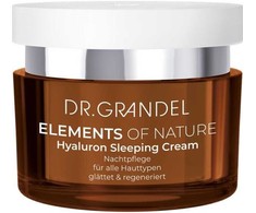 Dr. Grandel ELEMENTS OF NATURE Hyaluron Sleeping Kreminis naktinis veido kremas, 50 ml