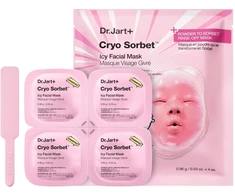 Dr Jart Dr.Jart+ Cryo Sorbet Icy Face Masks veido kaukės, 4 x 0.96 g