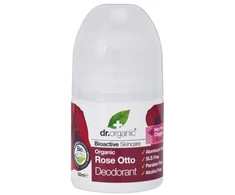 Dr. Organic Rose Otto Dezodorantas Roll On rutulinis dezodorantas, 50 ml