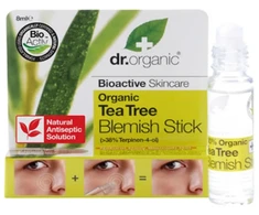 Dr. Organic Tea Tree Blemish Stick Roll On Veido gelis su arbatmedžio aliejumi 8ml